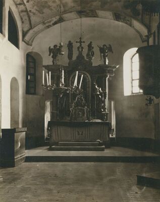 Komor Začretski (Sveti Križ Začretje) - Kapela sv. Vida, unutrašnjost, detalj