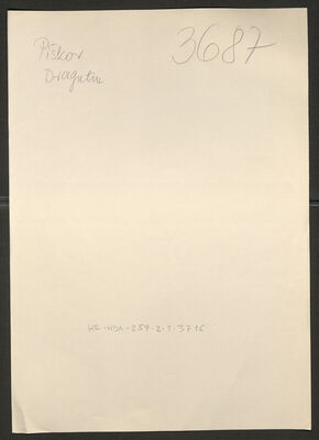 Piškor, Dragutin, 18.9.1899. Policijski karton