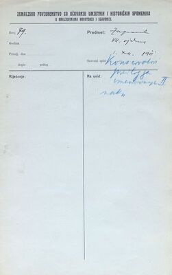 Zapisnik sedme sjednice Zemaljskog povjerenstva, 1. 12. 1911., Konzervatori, prijedlog za imenovanje