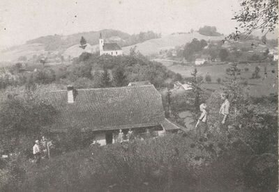 Lenišće (Tuhelj) - Kapela sv. Margarete, situacija u krajoliku
