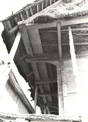 Golubići - Tradicijska kuća, detalj krovišta