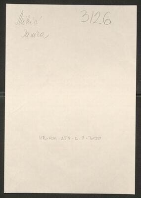 Mikić, Danica, 13.7.1922. Policijski karton