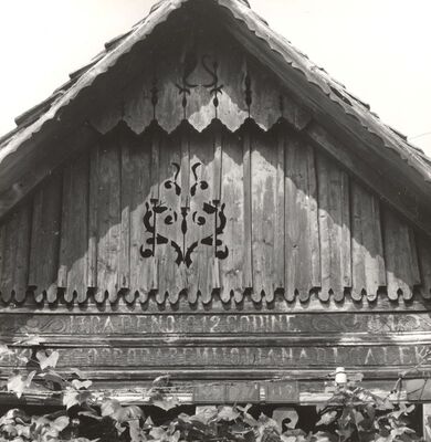 Mraclin - Tradicijska kuća, detalj trijema