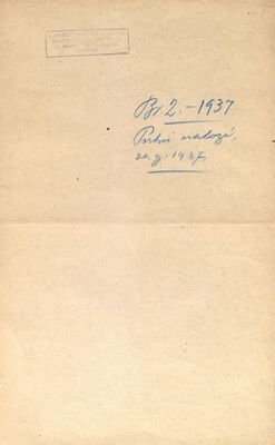 Putni nalozi za 1937. godinu