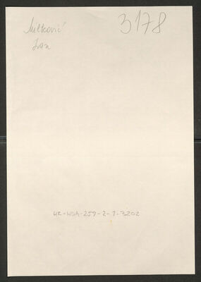 Milković, Ivan, 13.9.1915. Policijski karton