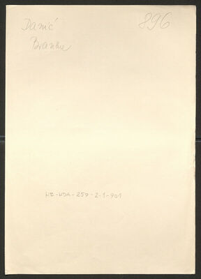 Danić, Branka, 20.2.1901. Policijski karton