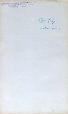 Dopis o odobrenju putnih računa članova Zemaljskog povjerenstva