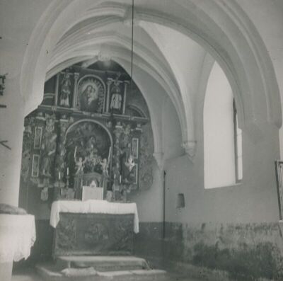 Belec (Zlatar) - Crkva sv. Jurja, unutrašnjost, svetište