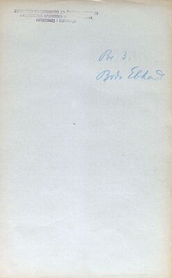 Bodo Ebhardt, zamolba za dostavu planova