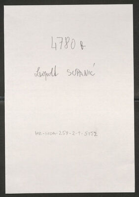 Supanić, Leopold, 30.4.1897. Policijski karton