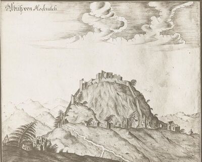 Modruš (Josipdol) - Nacrt starog grada