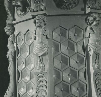 Trakošćan - dvor, lovačka dvorana, peć