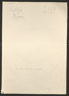 Kefelja, Stjepan, 8.9.1914. Policijski karton