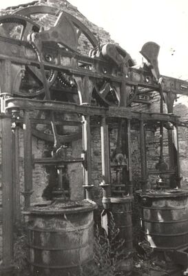 Bešlinec - Stara visoka peć, mehanizam duhaljke