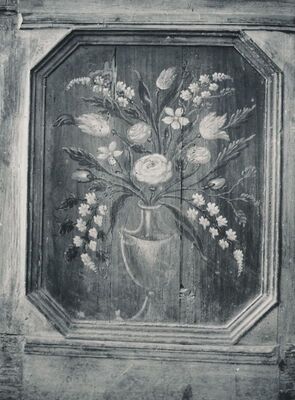 Svetice (Ozalj) - Crkva Blažene Djevice Marije, detalj klupe