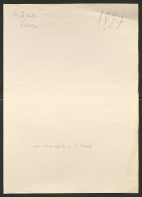 Hutinski, Ivan, 17.6.1910. Policijski karton