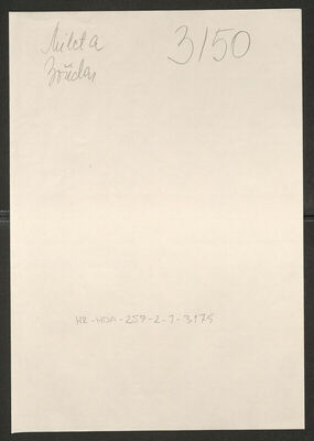 Mileta, Božidar, 1911. Policijski karton