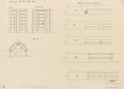 Stambena zgrada Frank, stolarske radnje/vrata