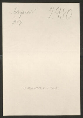 Marjanović, Josip, 12.3.1905. Policijski karton