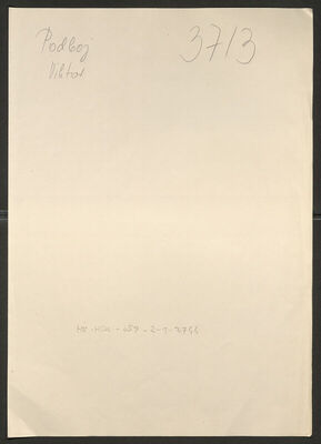 Podboj, Viktor, 15.11.1921. Policijski karton