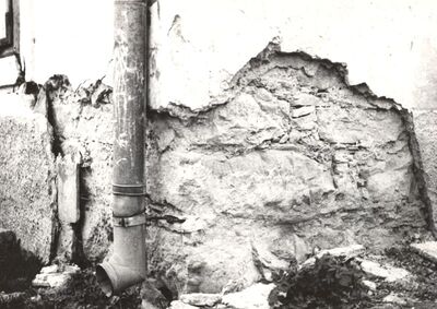 Kraj Donji - Kurija, oštećenja jugozapadnog ugla