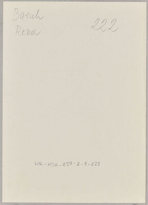 Baruh, Rena, 14.3.1902. Policijski karton