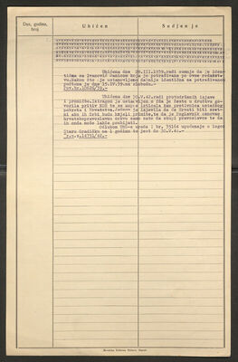 Tadić, Danica, 22.10.1916. Policijski karton