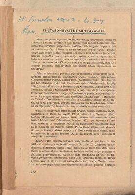 Iz starohrvatske arheologije