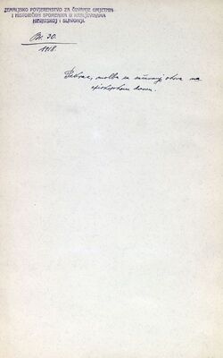 Pakrac - Episkopski dvor, zamolba za očuvanje okova