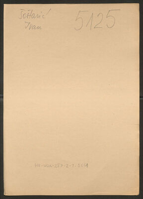 Šoštarić, Ivan, 25.5.1910. Policijski karton