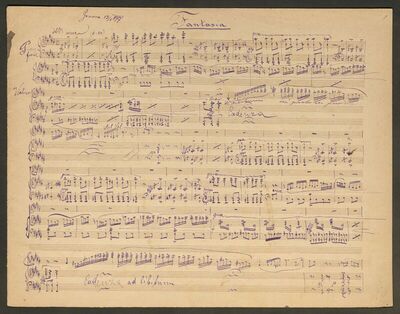 F. Krežma: Fantasia (Fantaisie sur les Huguenots opera de Meyerbeer pour le violon avec accompagnement d'orchester ou de Piano )