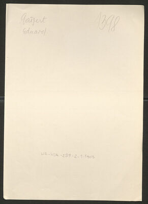 Gašpert, Eduard, 4.3.1901. Policijski karton