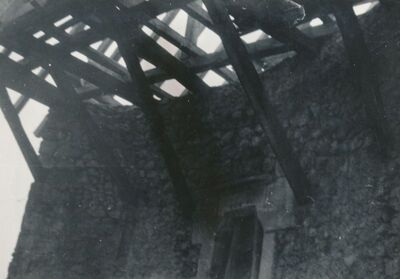 Ozalj - Stari grad, žitnica, detalj strehe krovišta