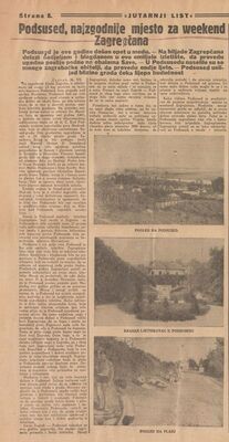 Podsused, najzgodnije mjesto za weekend Zagrepčana