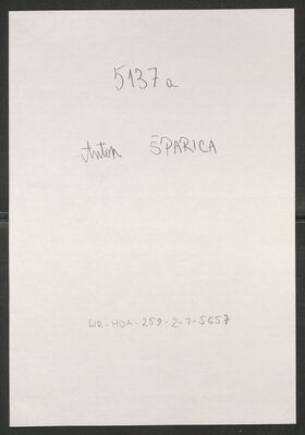 Šparica, Anton, 19.1.1902. Policijski karton