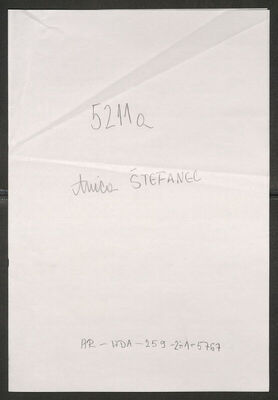 Štefanec, Anica, 22.8.1919. Policijski karton