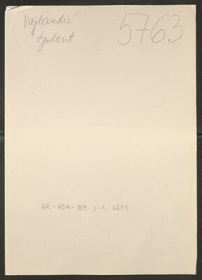 Vajlandić, Ljudevit, 26.3.1915. Policijski karton