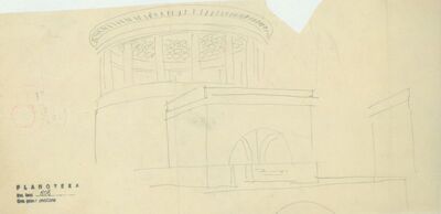 Crteži i skice, studija okruglog hrama (tholos), studija tholosa