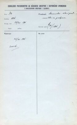 Samobor - Stari grad Samobor, zamolba Športskog kluba 