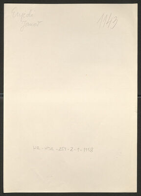 Enjedi, Janoš (Ivan), 9.4.1902. Policijski karton