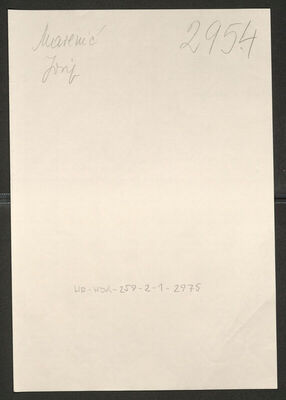 Marenić, Josip, 30.12.1879. Policijski karton