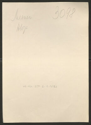 Mesner, Alojz, 17.5.1904. Policijski karton