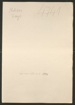 Stubičan, Franjo, 9.9.1914. Policijski karton