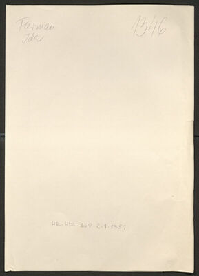 Furman, Ida, 6.8.1908. Policijski karton