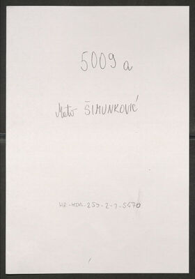 Šimunković, Mato, 4.12.1900. Policijski karton