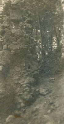 Zelingrad - Stari grad Zelingrad, detalj urušenog zida