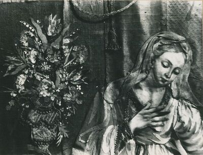 Trakošćan - tekstil s prikazom Navještenja, detalj