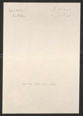 Krizmanić, Anđela, 5.7.1922. Policijski karton