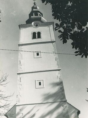 Tuhelj - Župna crkva Uznesenja Blažene Djevice Marije, vanjština, detalj