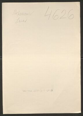 Stefanović, Lazar, 1930. Policijski karton